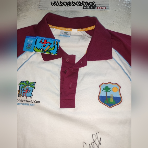 Signed West Indies ICC Cricket Jersey uniform - Picture 2 of 2